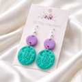 Desert Night Clay Earrings