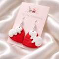 Melting Heart Clay Earrings