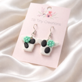 Holstein Cow (Medium) Clay Earrings