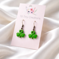 Shamrock Clay Earrings