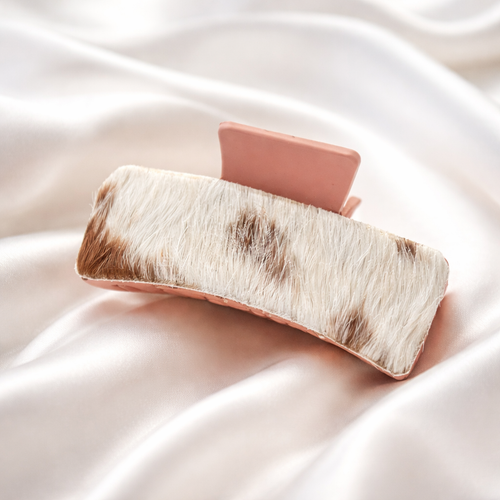 Cowhide Hair Claw Clips