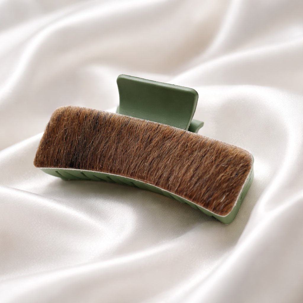 Cowhide Hair Claw Clips