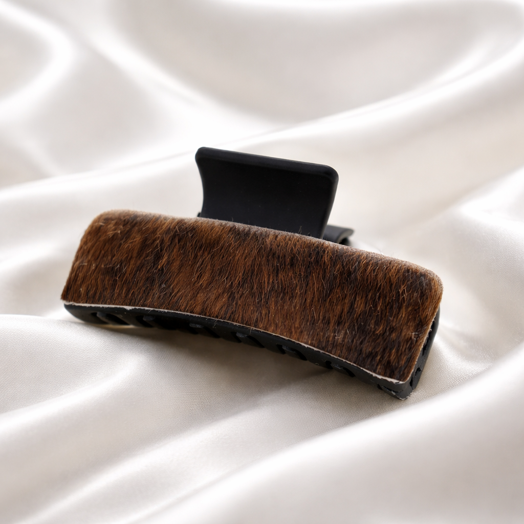 Cowhide Hair Claw Clips