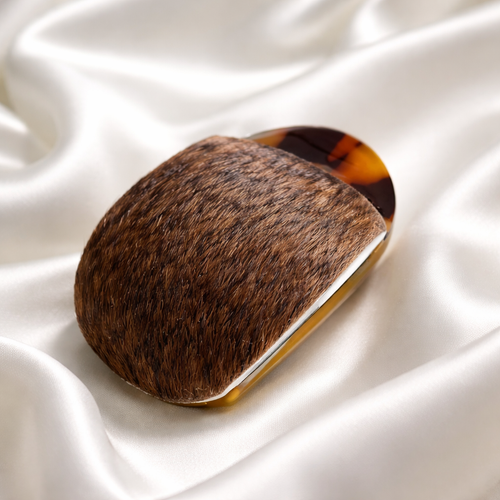 Cowhide Flat Hair Claw Clips