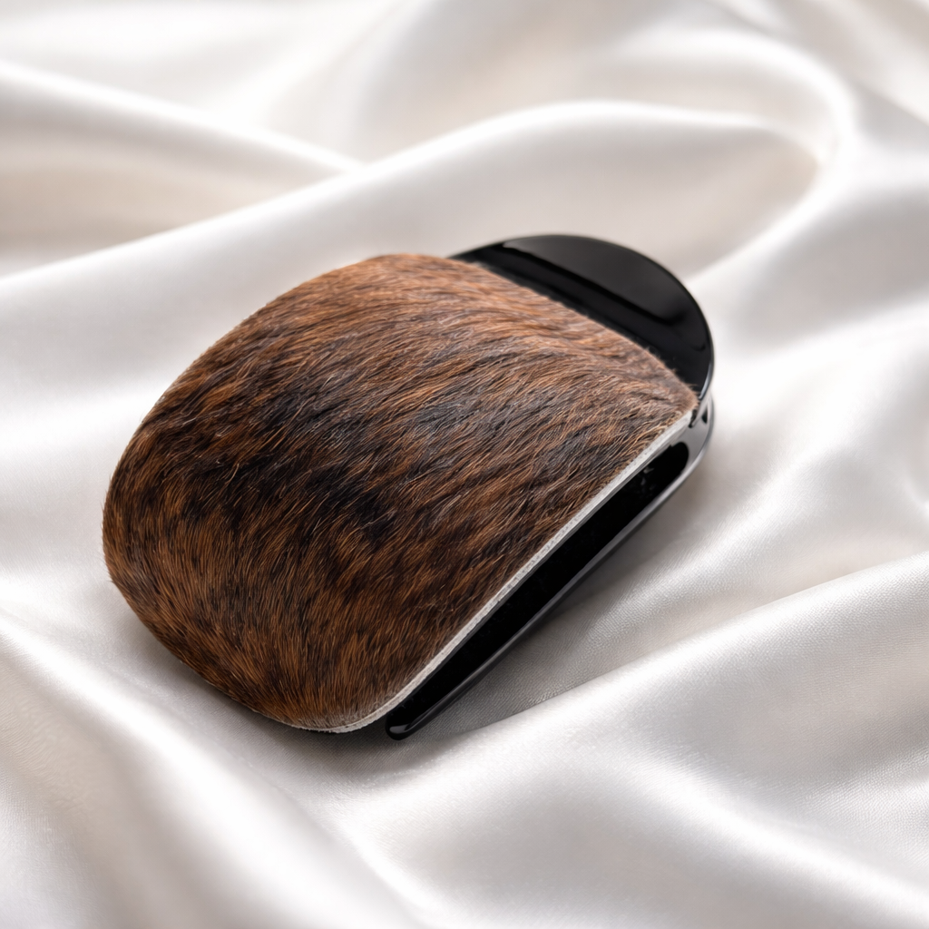 Cowhide Flat Hair Claw Clips