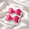 2-Piece Faux Leather Bow Sets