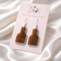 Ear Tag Cowhide Earrings